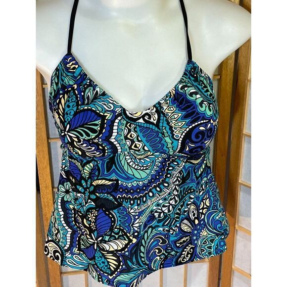 St. John's Bay Sz 14 Tankini Top - Picture 1 of 11